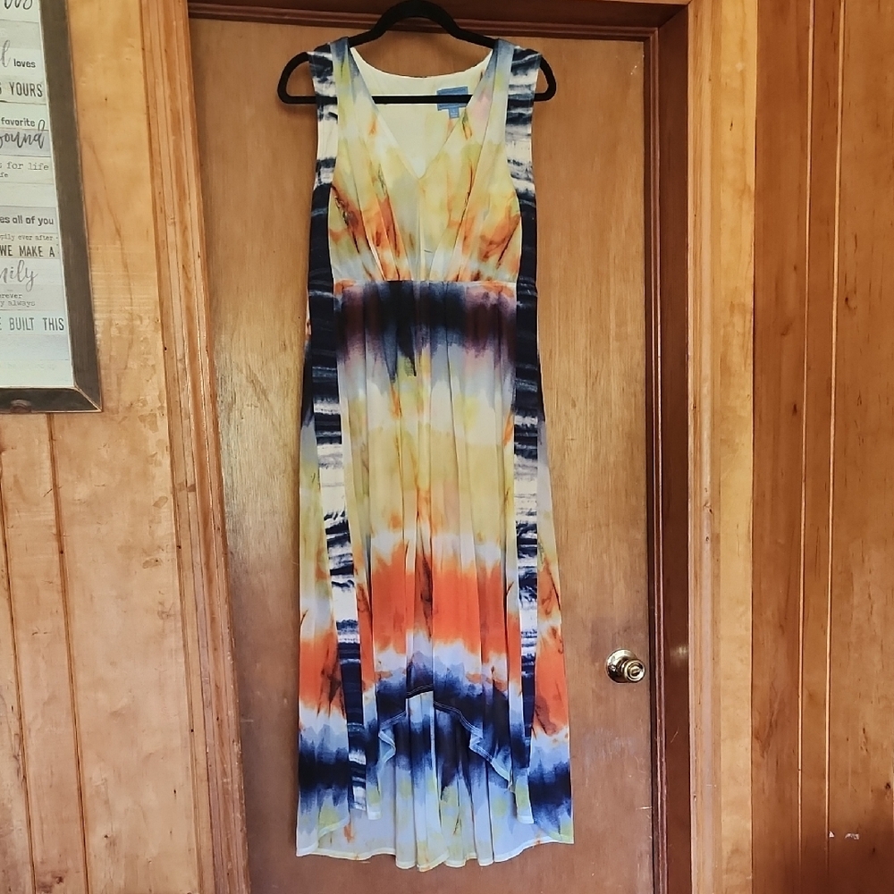 Colorful Sleeveless Maxi Dress